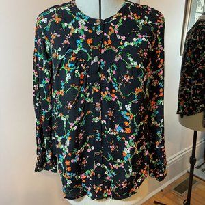 Anthropologie Maeve Avignon Floral Button Down Blouse Top